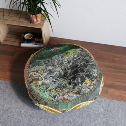 Tufted Bodenkissen, Round PG3/PI/025GB/BD017MU05